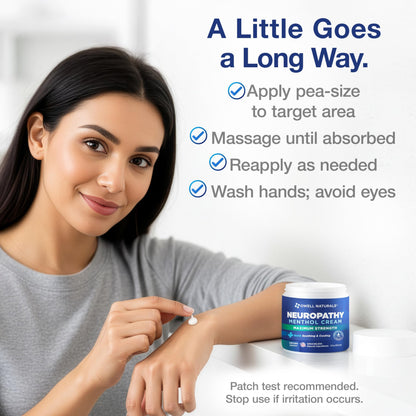 Owell Naturals deep soothing ointment for tingling feet and hands.