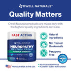 Application of the cooling nerve relief ointment on dry skin.