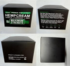 Daily application of authentic imported arvesa hemp cream on knee joint