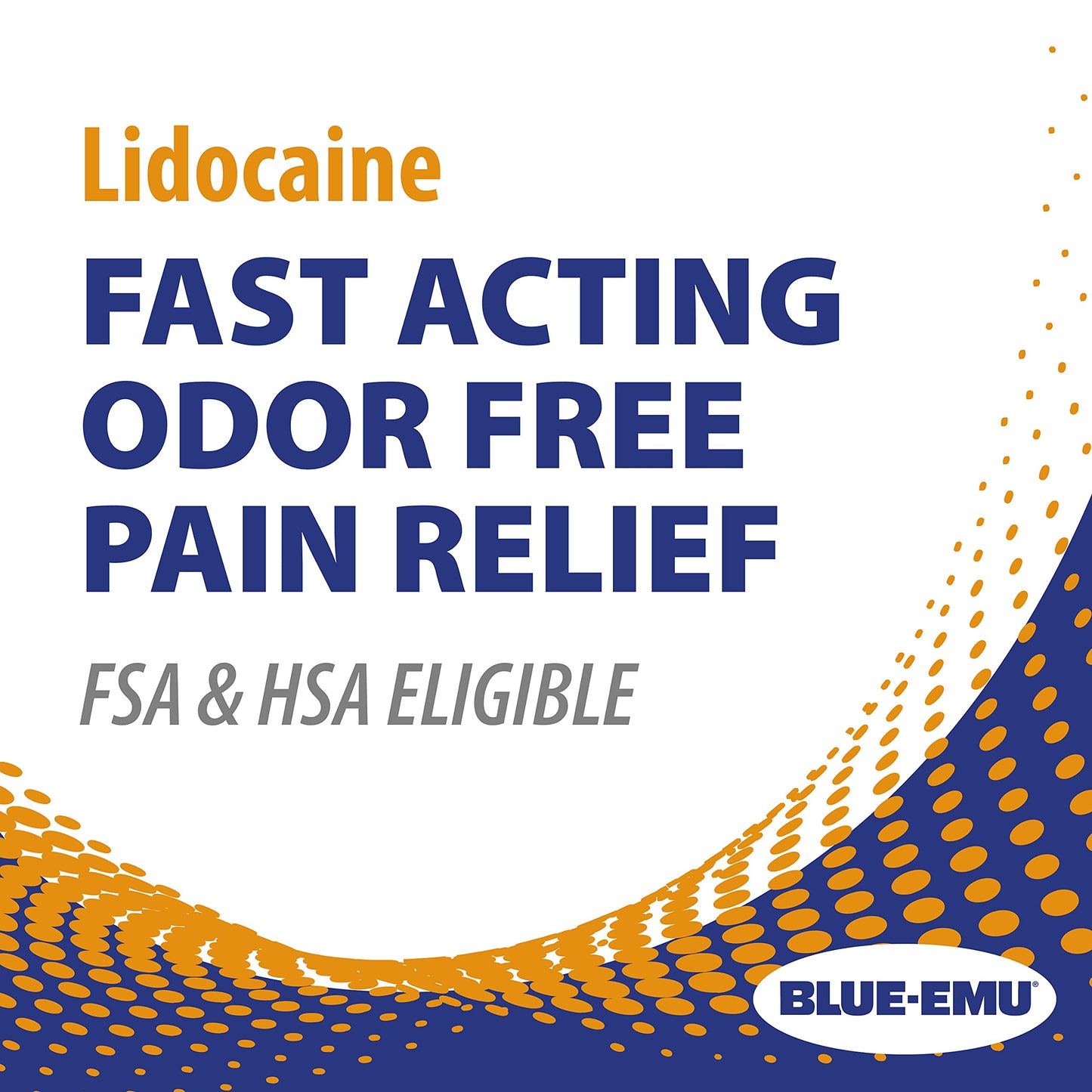 BLUE-EMU lidocaine topical anesthetic cream usage instructions side view