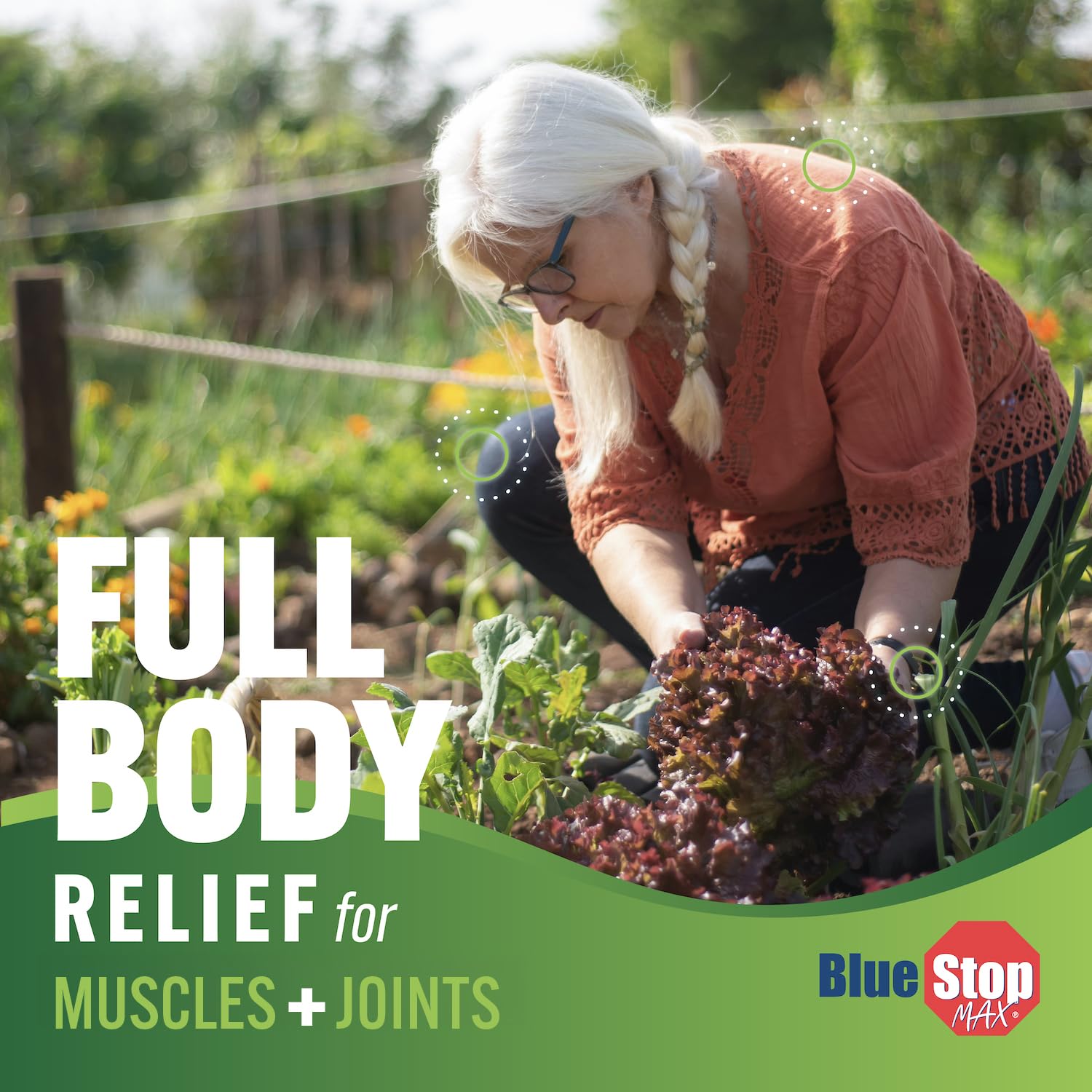 Blue Stop Max emu oil and aloe vera topical formula bottle