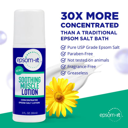 Epsom-It topical Epsom salt lotion with arnica ingredient details view