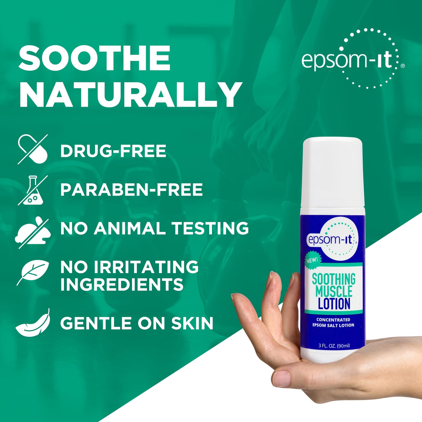 Epsom-It authentic imported skincare lotion back label instructions
