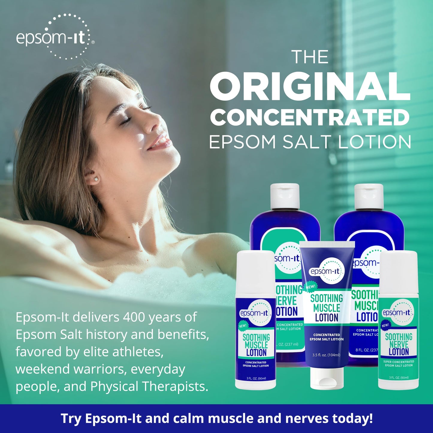 Epsom-It magnesium cream rollerball for target stiffness application