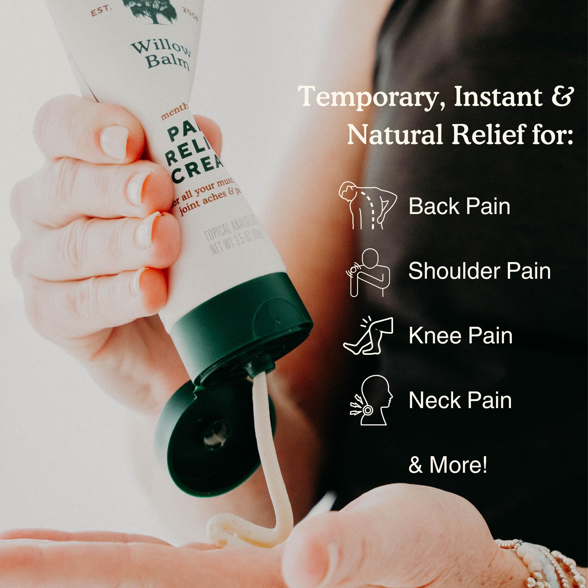 Nature's Willow white willow bark topical analgesic for arthritis relief