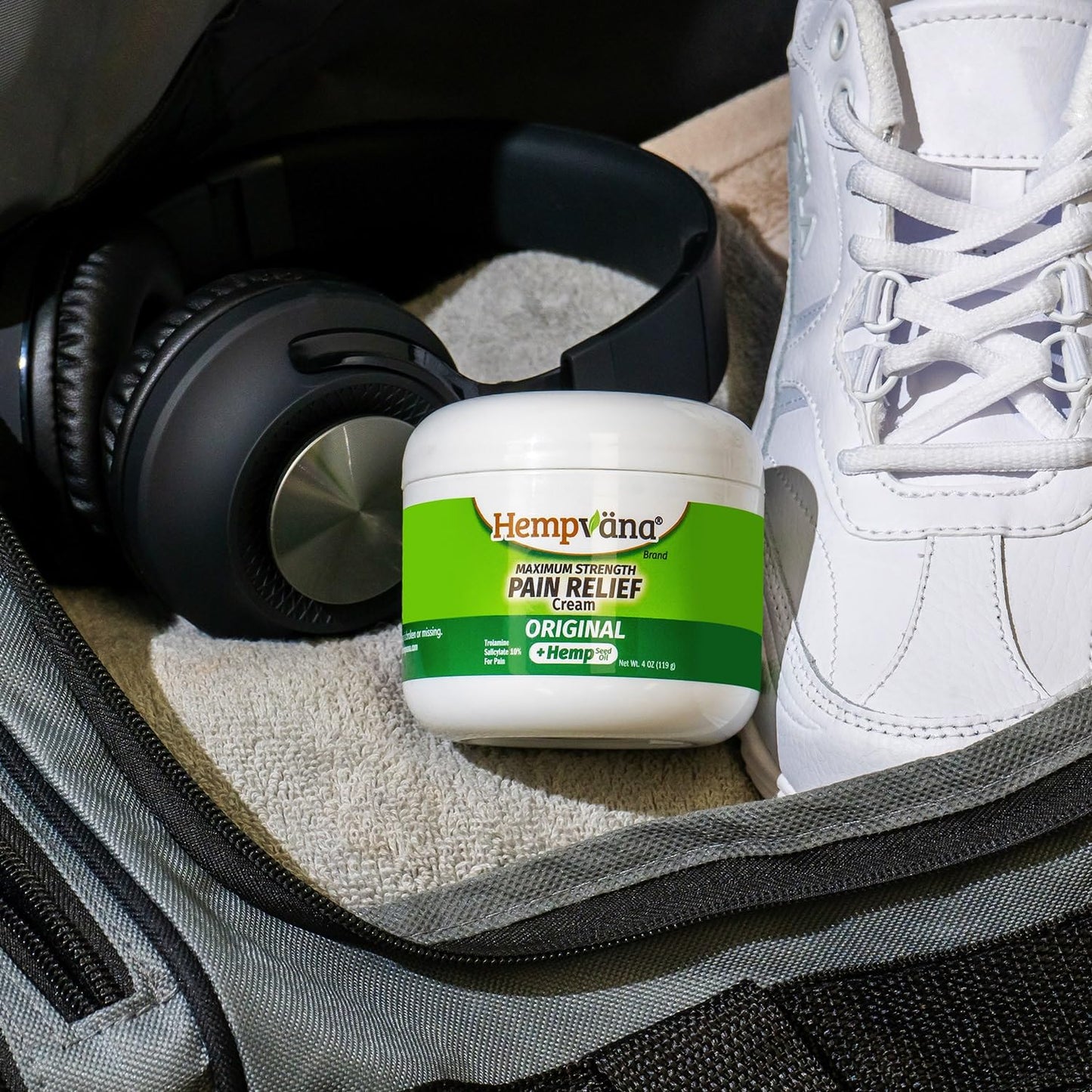 Hempvana As Seen On TV joint and muscle relief cream outer packaging