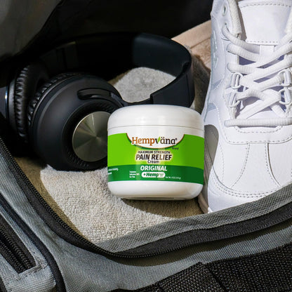 Hempvana As Seen On TV joint and muscle relief cream outer packaging