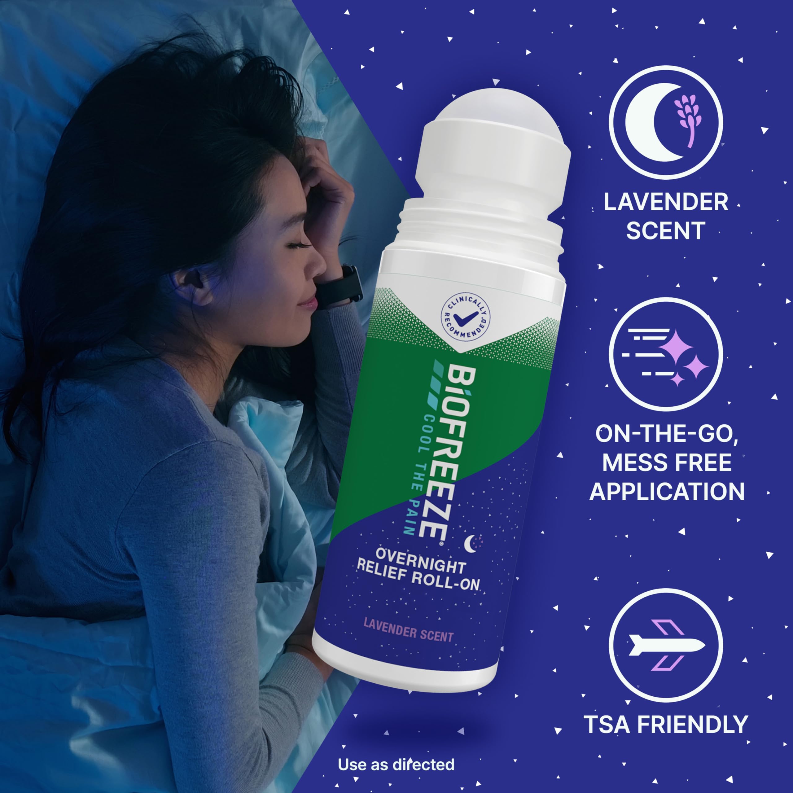 Biofreeze overnight topical analgesic rollerball applicator close up