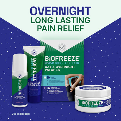 Biofreeze cooling menthol overnight relief roll on application angle