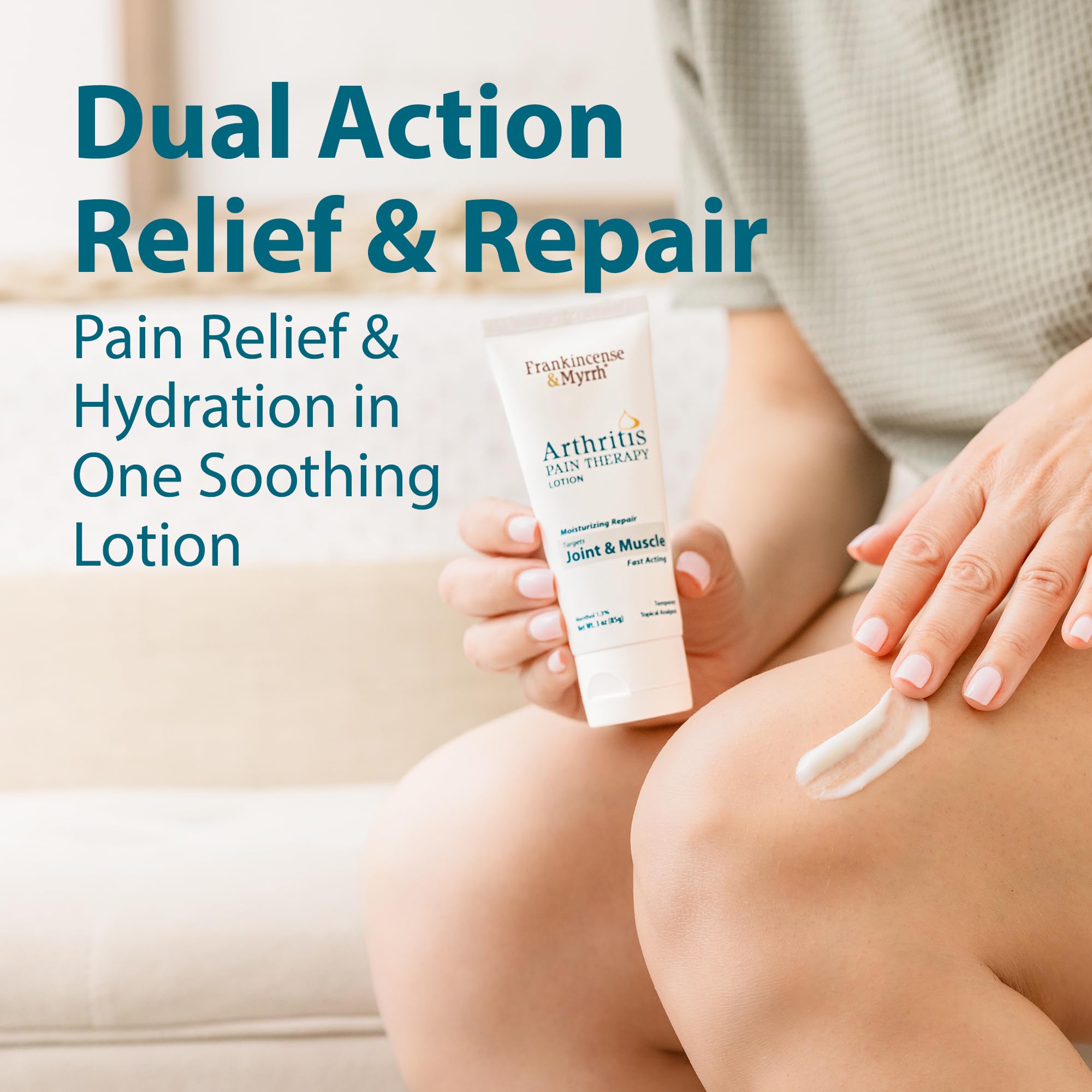 Frankincense and Myrrh intensive hydrating skin repair lotion for hands and knees