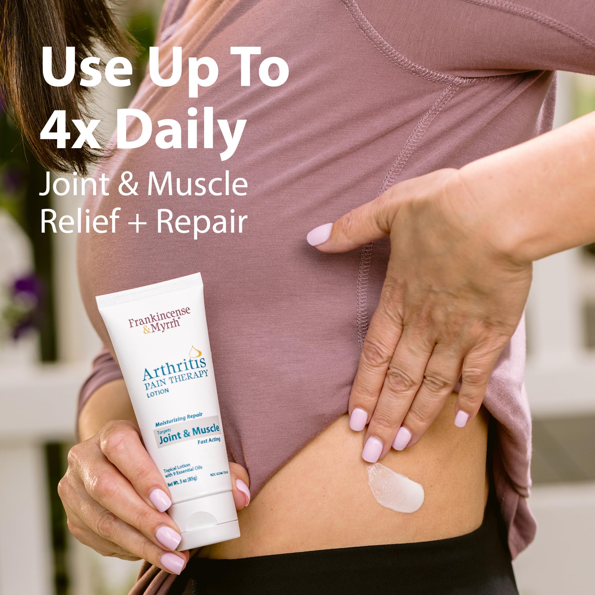 Frankincense and Myrrh fast acting cooling rub for sciatica and back pain