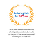 MediNatura Traumeel topical rub applied on wrist joint for pain management