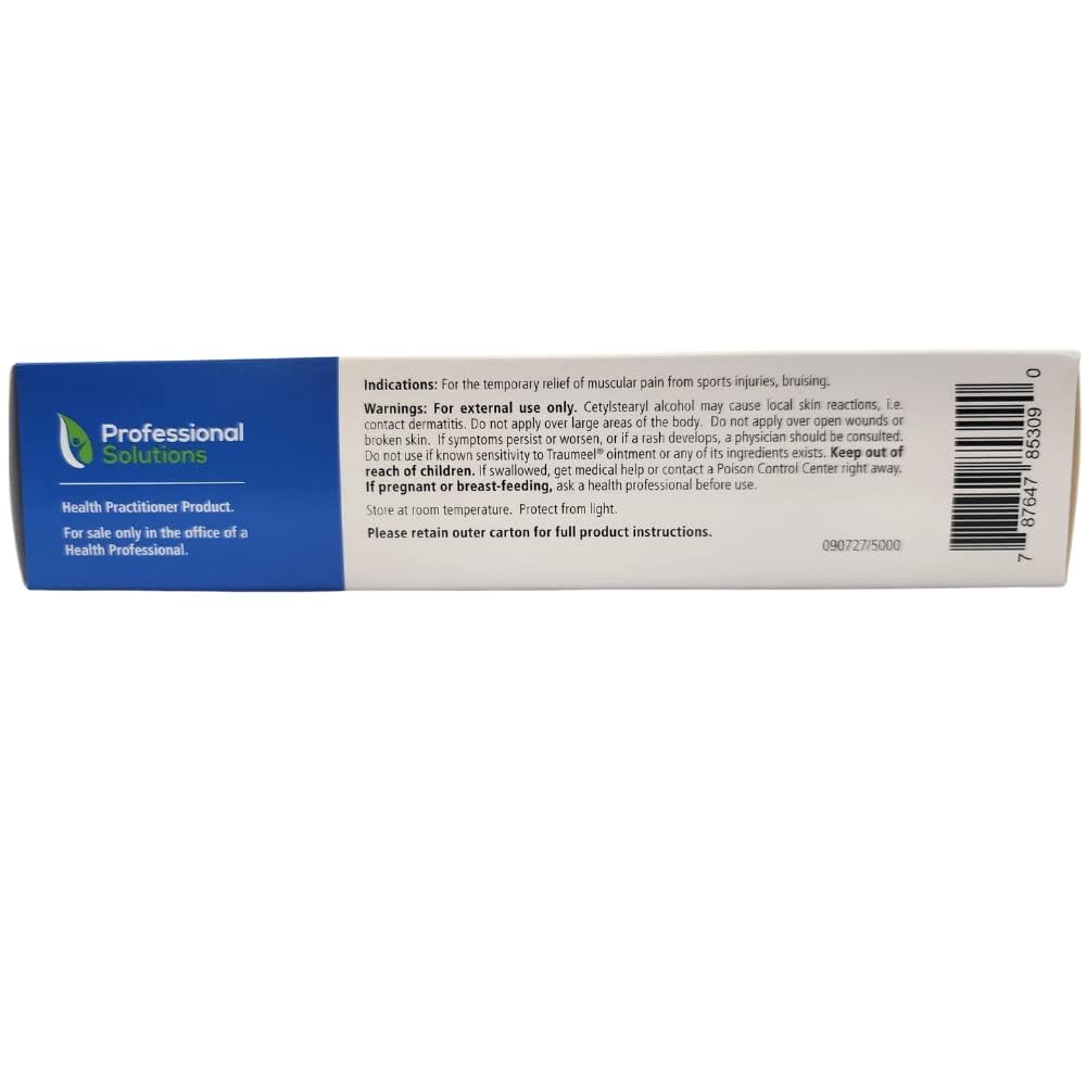 Traumeel homeopathic cream box showing full product specifications