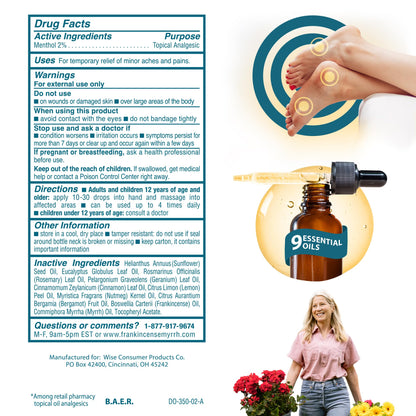 Frankincense and Myrrh Neuropathy Rubbing Oil safe non prescription alternative for foot care