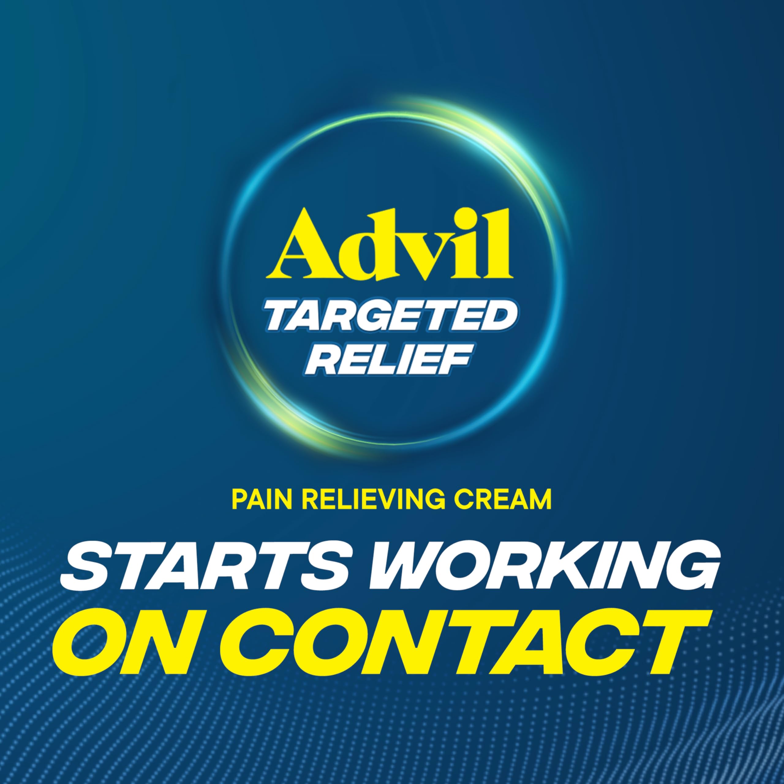 Advil topical pain relief cream close-up of the built-in massage applicator head
