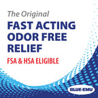 Odor-free Blue-Emu topical cream for muscle soothing application