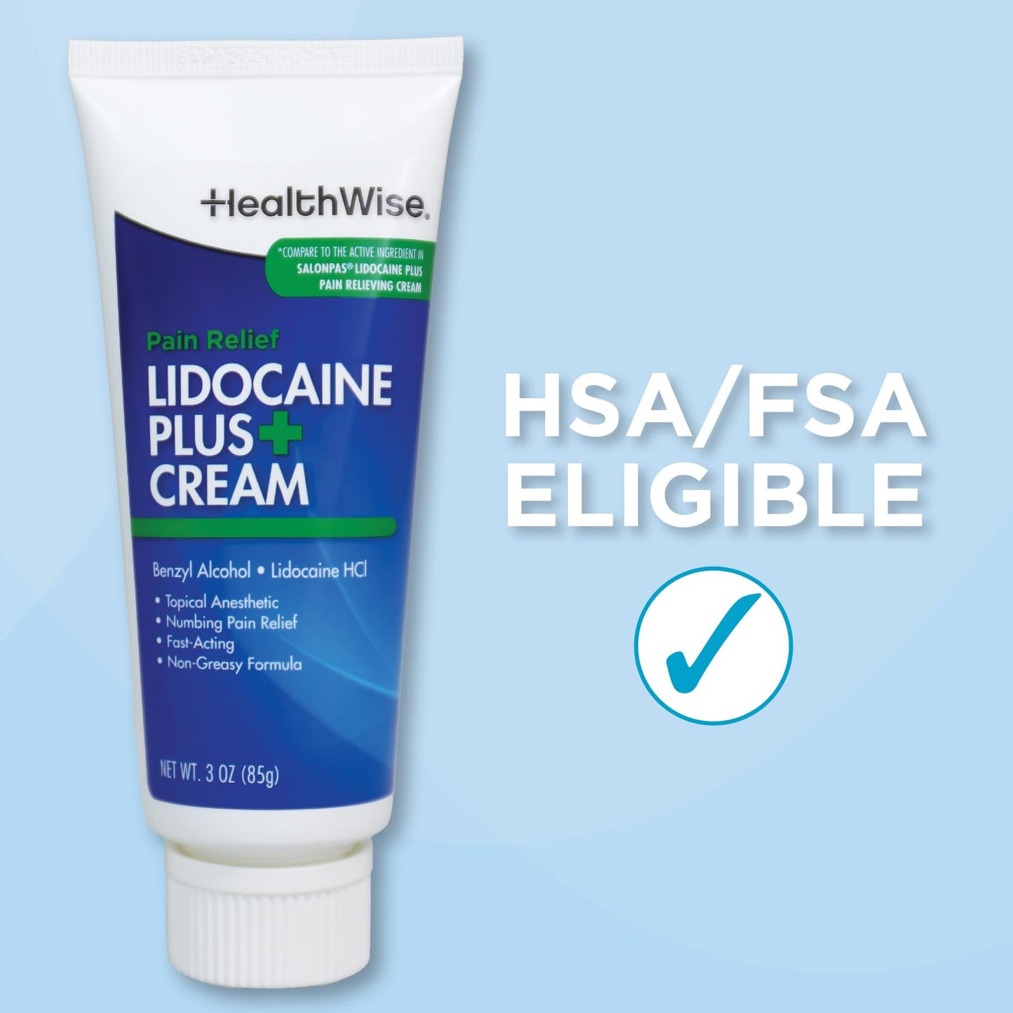 Maximum strength numbing cream for minor burns and scrapes.