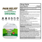 Hempvana brand original maximum strength pain cream packaging box