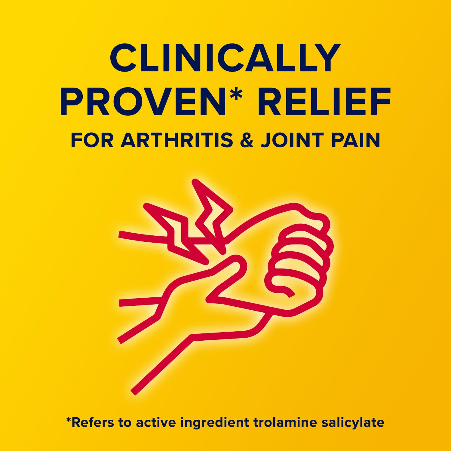 Authentic imported USA pain relief cream tube for arthritis and muscle strain care.