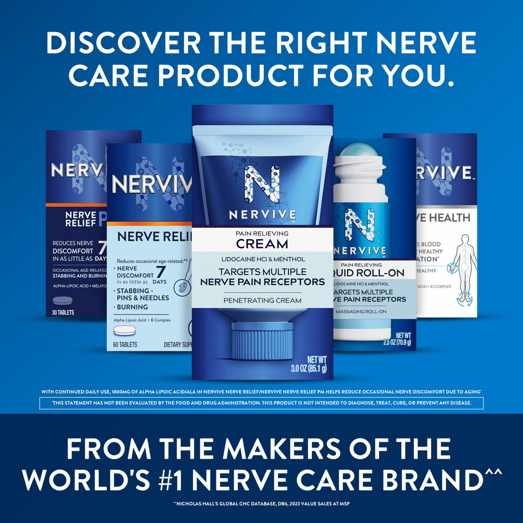 Texture view of the non greasy white formula of Nervive pain relieving cream