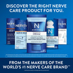 Texture view of the non greasy white formula of Nervive pain relieving cream