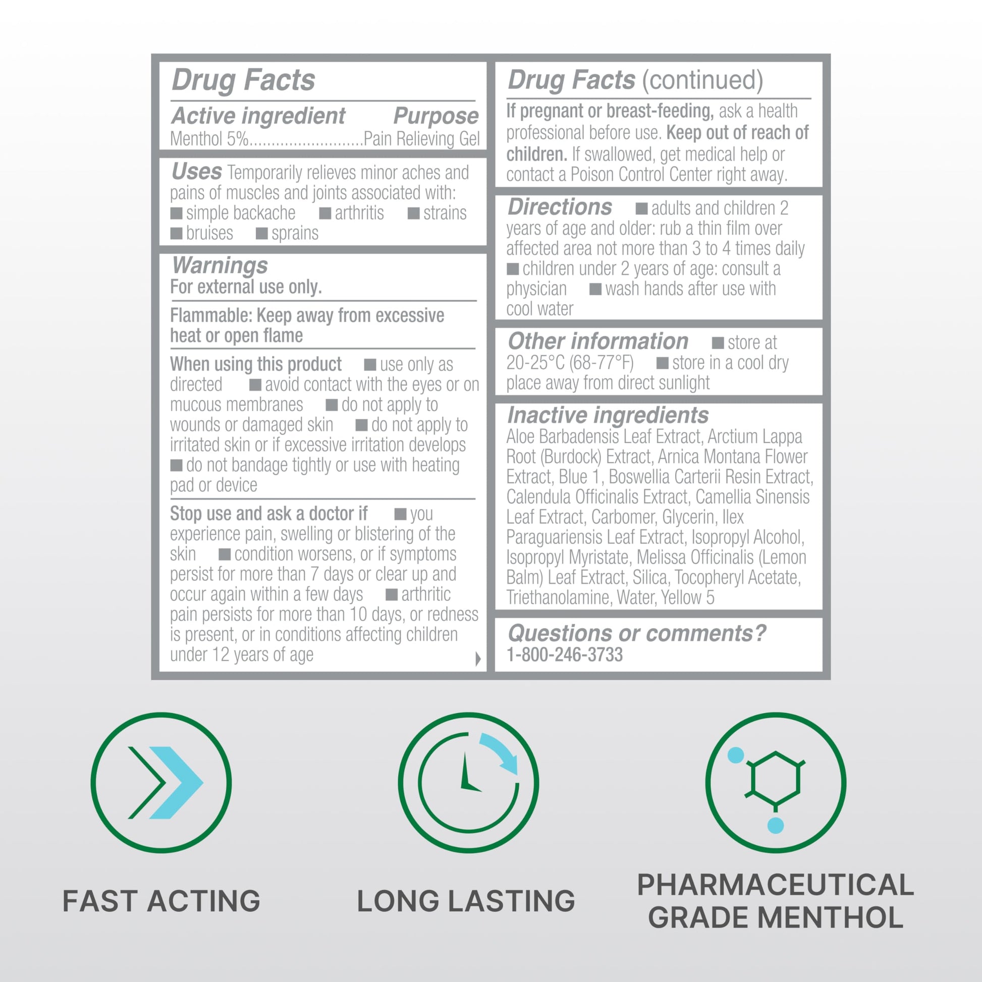Biofreeze Professional pack of three roll on bottles for daily pain management