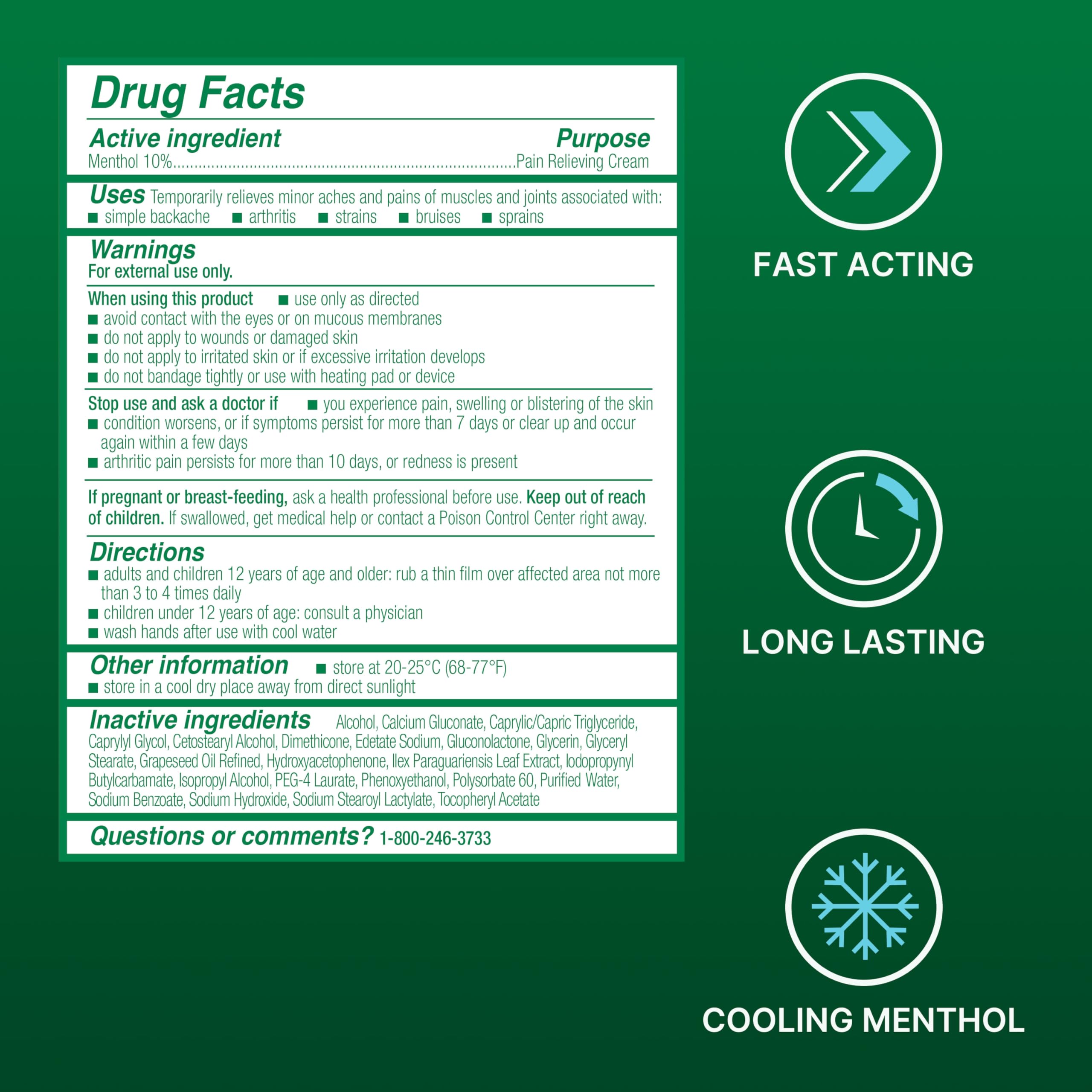 Biofreeze professional grade arthritis pain relief cream jar close up view