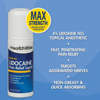 Authentic USA imported HealthWise lidocaine topical anesthetic bottle presentation