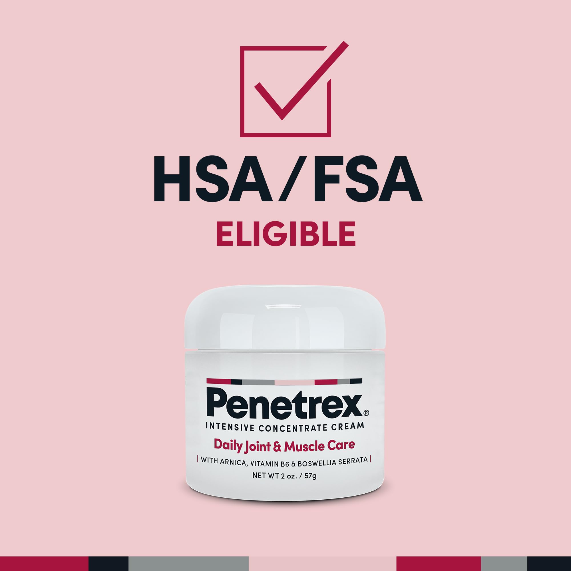 Penetrex whole body muscle rub showing active ingredients label on back of jar