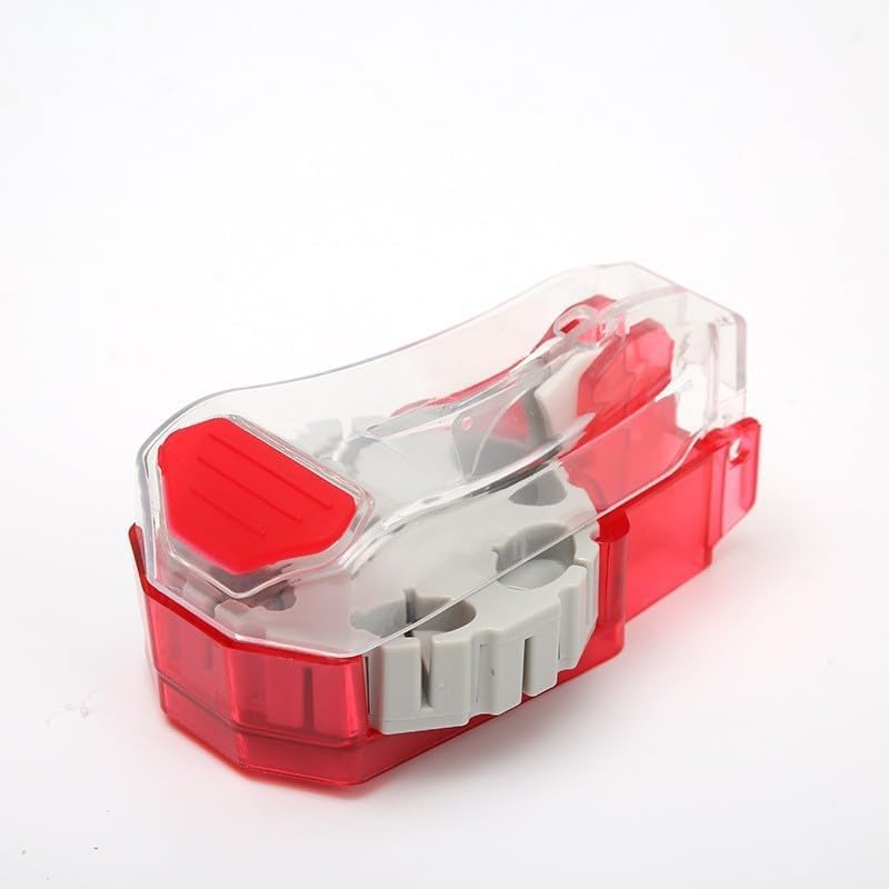 YRDGRG portable pill slicer alongside the included clear plastic catch cup.
