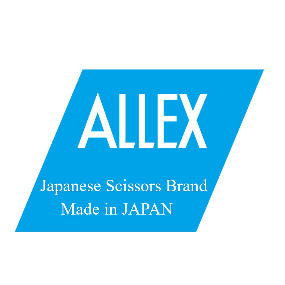 ALLEX medical aid pill cutting scissors resting on a flat surface showing the slim and compact profile.