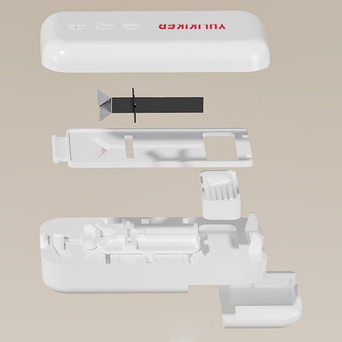 YULIKIKER daily vitamin cutter with cleaning brush accessory included