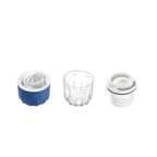 MAXGRIND handheld tablet grinder with top pill storage compartment and hinged lid