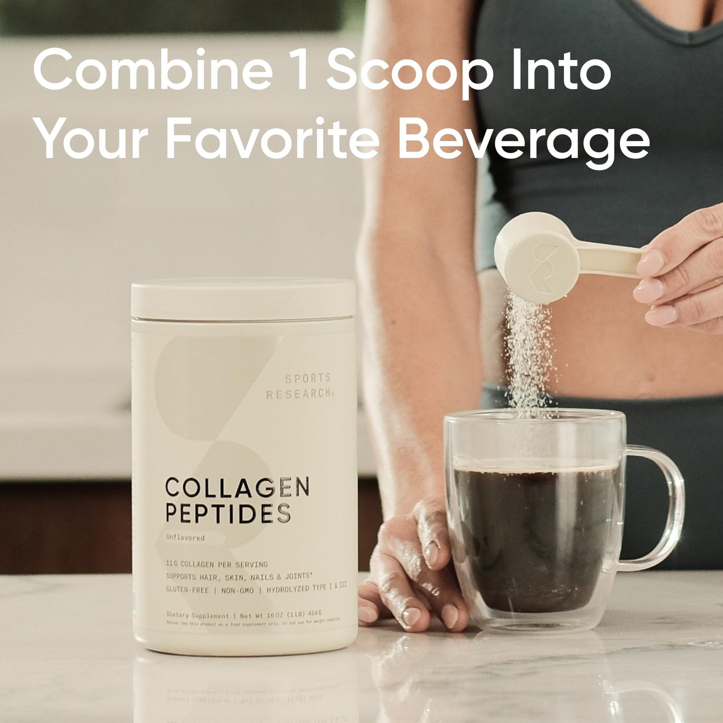 Sports Research Type 1 and 3 grass fed collagen powder ingredients list