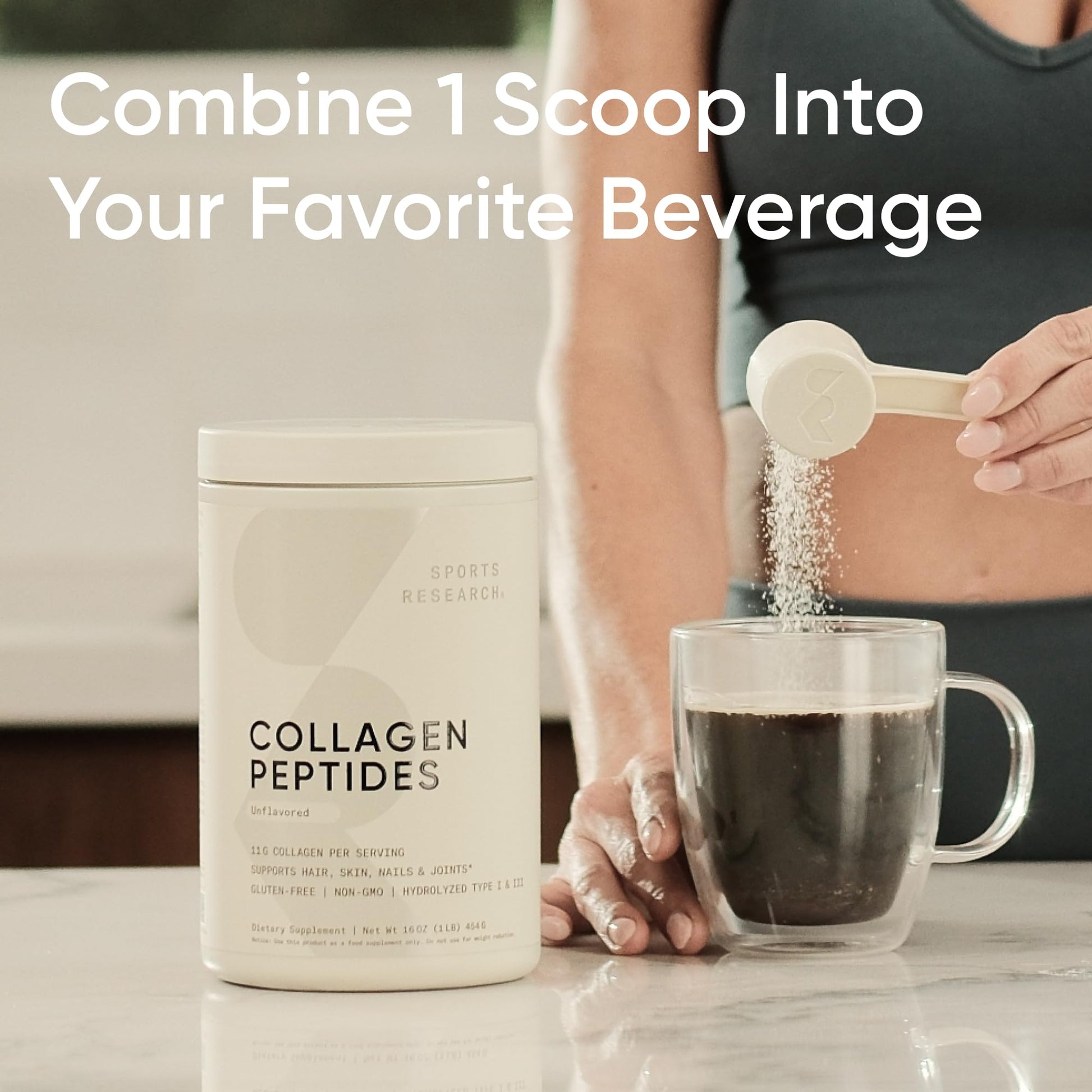 Sports Research Type 1 and 3 grass fed collagen powder ingredients list