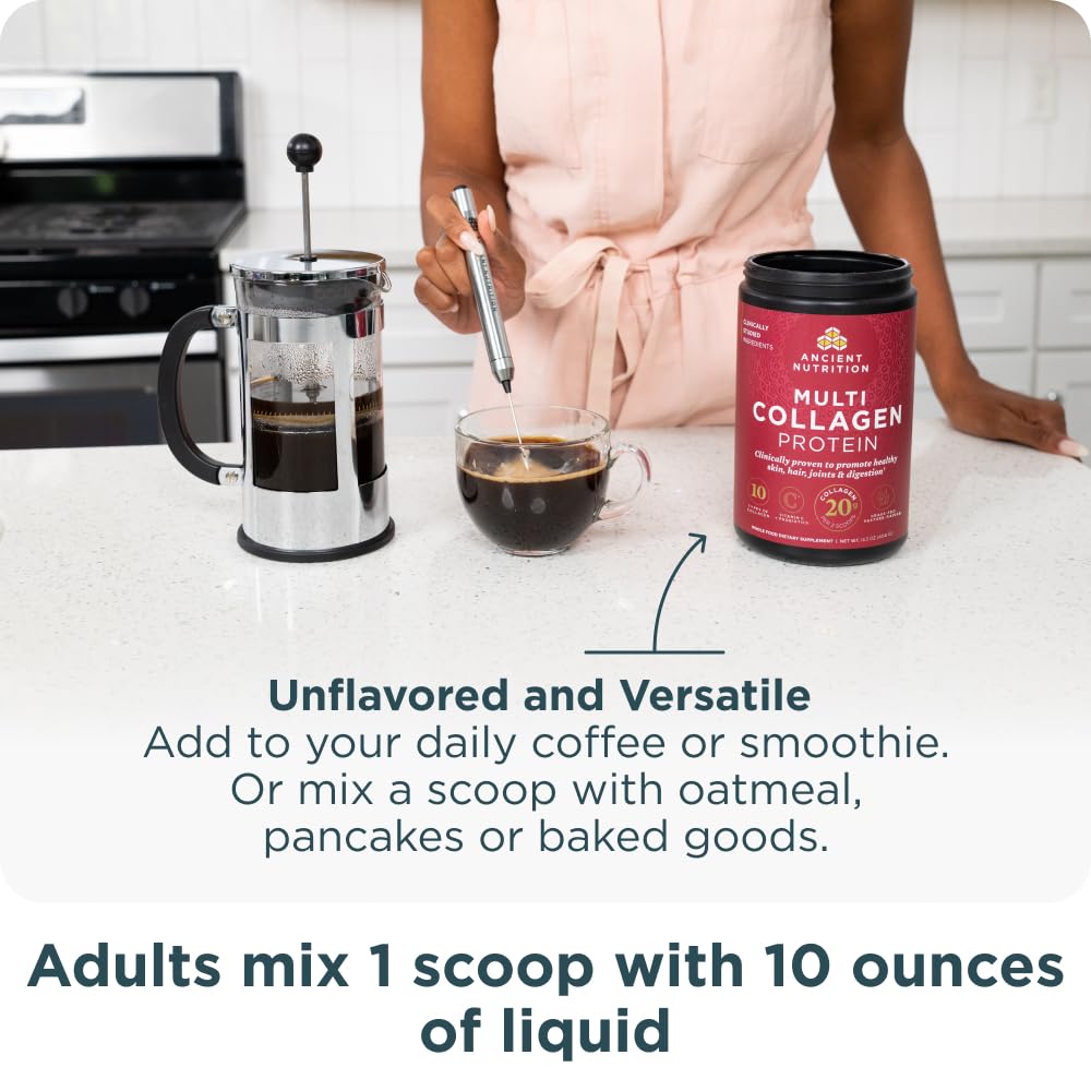 Authentic USA imported unflavored multi collagen protein dietary supplement packaging
