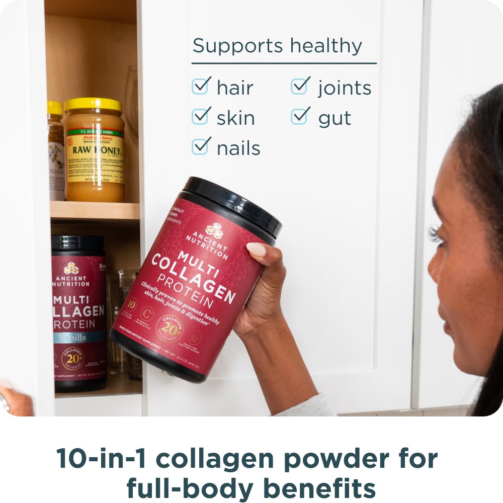 Ancient nutrition premium multi source collagen for joint comfort and gut health support