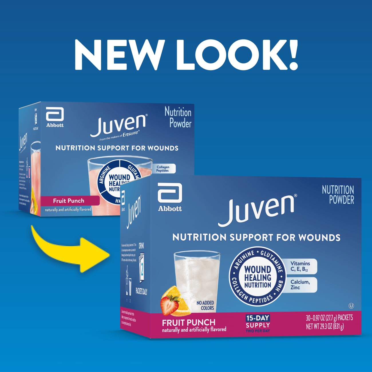 Juven wound healing drink mix powder individual packets lifestyle image