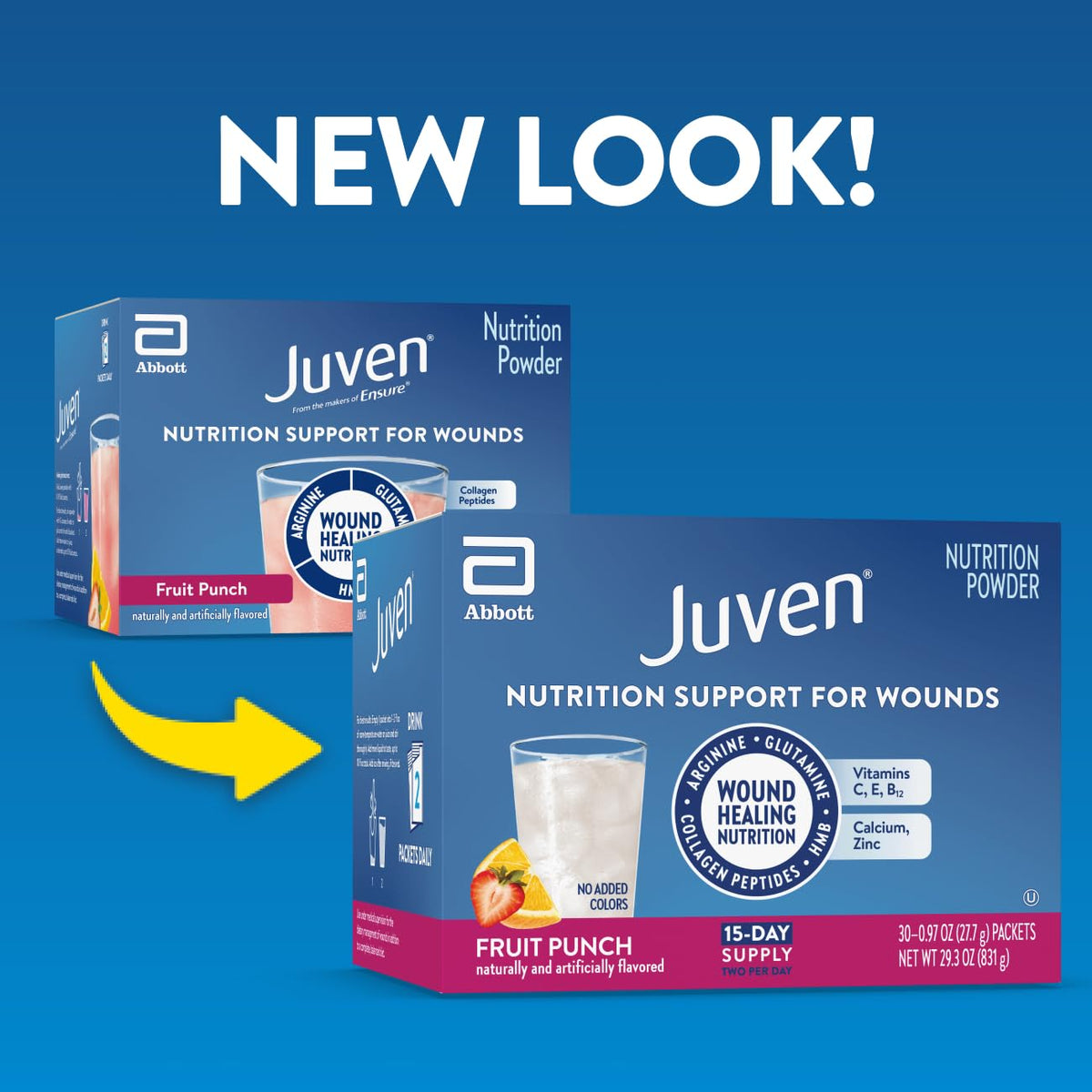 Juven wound healing drink mix powder individual packets lifestyle image