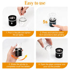 Waterproof medical pill crusher being rinsed under tap water for easy cleaning