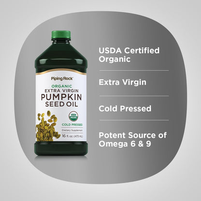 Vegetarian non-GMO gluten free pumpkin seed oil for hair and skin application
