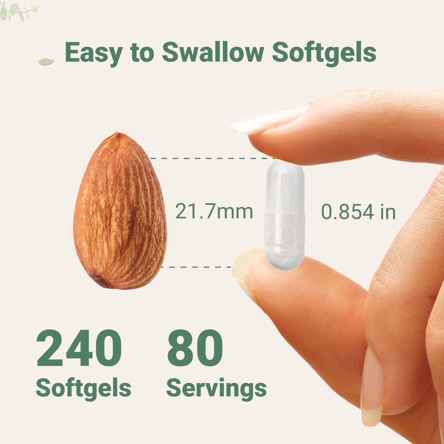 Close up of capsule size and appearance for Micro Ingredients non GMO dietary supplement.