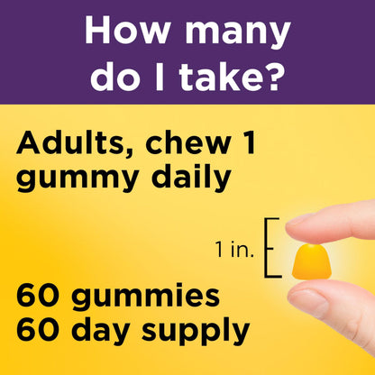Close up of lemon flavored gelatin free pectin collagen gummy for daily wellness.