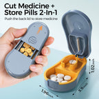 ZHIYES tablet splitter open view highlighting the V-shaped silicone pad holder.