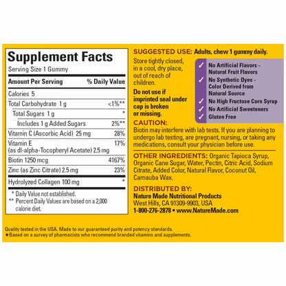 Nature Made anti aging dietary supplement for youthfulness and skin elasticity.