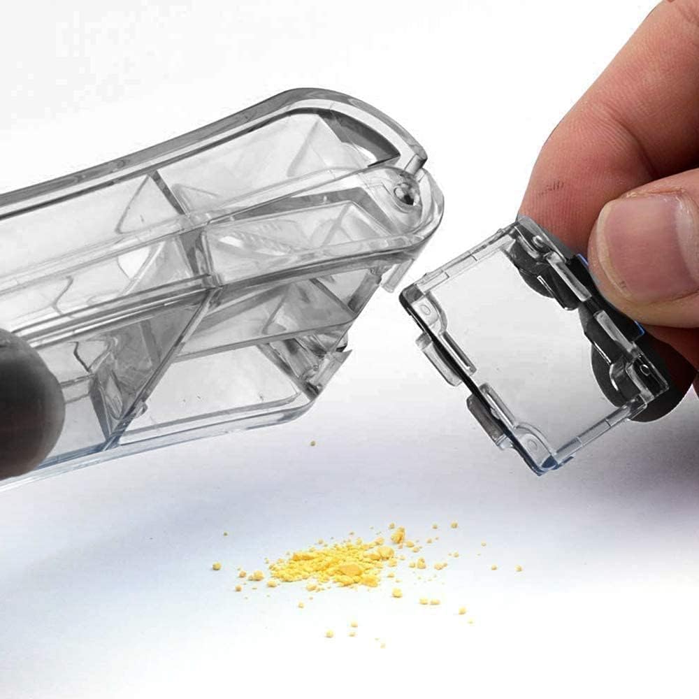 FANSTINOW travel pill organizer set including the silver waterproof keychain holder