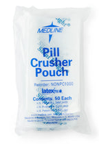 Disposable medical grade pill crusher bags for healthcare and home care medication management