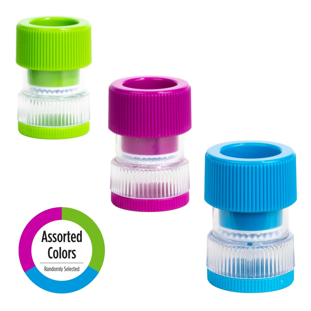 EZY DOSE three-piece travel medication tool disassembled for cleaning.