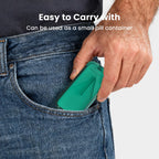 Aigret Future travel medicine cutter with removable easy to clean bottom lid