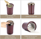 Multi-use dry ingredient spice and vitamin grinder with detachable power cord